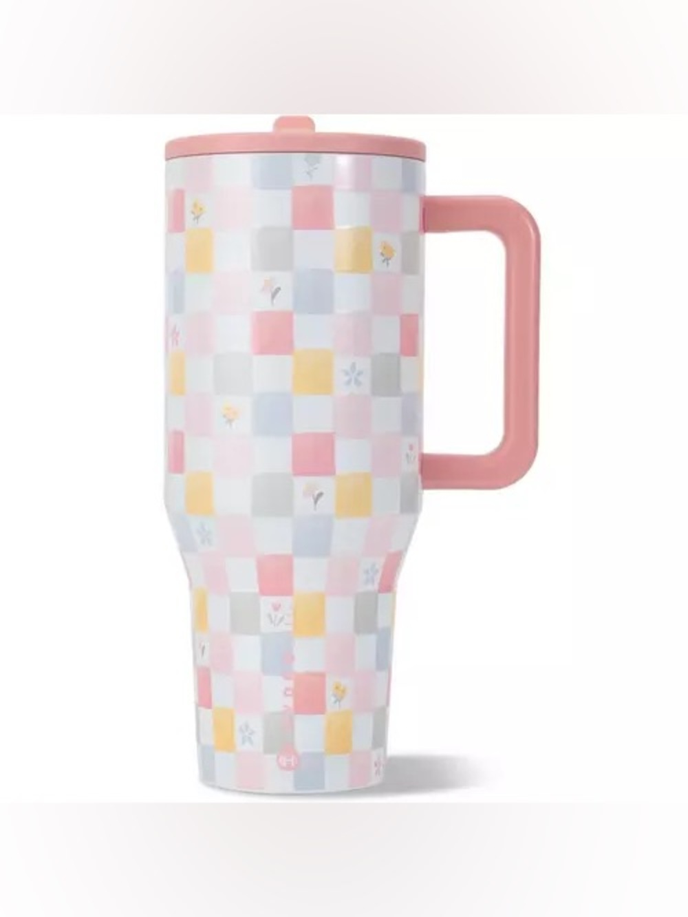 New! Pastel Checkered HydroJug 32oz Traveler